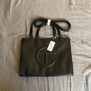 TELFAR Medium Shopping Bag in Black